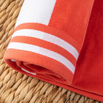 Cabana Stripe Oversized Cotton Beach Towel Sets