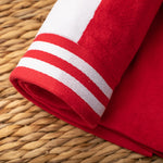 Cabana Stripe Oversized Cotton Beach Towel Sets