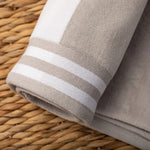 Cabana Stripe Oversized Cotton Beach Towel Sets