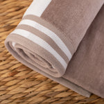 Cabana Stripe Oversized Cotton Beach Towel Sets