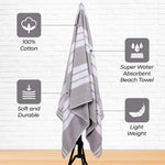 Striped Oversized Cabana Cotton Beach Towel Sets