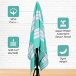Striped Oversized Cabana Cotton Beach Towel Sets