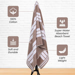 Striped Oversized Cabana Cotton Beach Towel Sets