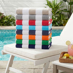 Superior Cabana Striped Cotton Chaise Lounge Chair Cover Set
