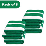 Superior Cabana Striped Cotton Chaise Lounge Chair Cover Set