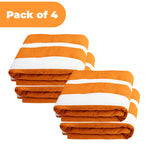 Superior Cabana Striped Cotton Chaise Lounge Chair Cover Set