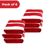 Superior Cabana Striped Cotton Chaise Lounge Chair Cover Set