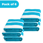 Superior Cabana Striped Cotton Chaise Lounge Chair Cover Set