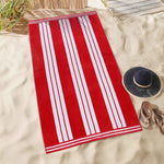 Striped Oversized Cabana Cotton Beach Towel Sets
