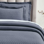 Lightweight Cotton Matelassé Bedspread Set Calvert Diamond Lattice Jacquard (3-Piece)