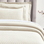 Lightweight Cotton Matelassé Bedspread Set Calvert Diamond Lattice Jacquard (3-Piece)