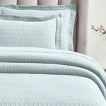 Lightweight Cotton Matelassé Bedspread Set Calvert Diamond Lattice Jacquard (3-Piece)