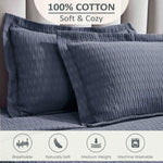 Lightweight Cotton Matelassé Bedspread Set Calvert Diamond Lattice Jacquard (3-Piece)