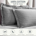 Lightweight Cotton Matelassé Bedspread Set Calvert Diamond Lattice Jacquard (3-Piece)