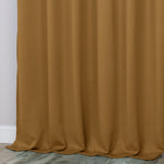 Classic Modern Solid Room Darkening Blackout Curtain Panels, Set of 2
