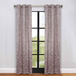 Blackout Curtains Leaves Pattern Room Darkening Grommet 2 Panels