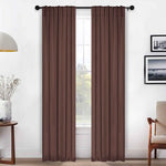 Solid Room Darkening Blackout Curtain Panels, Back Tabs, Set of 2