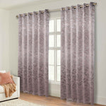 Blackout Curtains Leaves Pattern Room Darkening Grommet 2 Panels