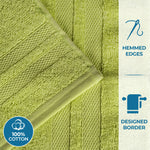 Superior Ultra-Soft Cotton Solid Medium Weight Bath Towel Set of 2