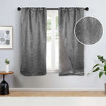 Senna Textured Woven Blackout 2-Piece Curtain Panel Set – Room Darkening Window Drapes