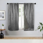 Senna Textured Woven Blackout 2-Piece Curtain Panel Set – Room Darkening Window Drapes