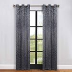 Blackout Curtains Leaves Pattern Room Darkening Grommet 2 Panels