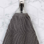 Superior Chevron Zero Twist Solid Jacquard Cotton 8 Piece Towel Set