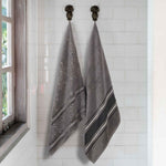 Superior Zero Twist Cotton Solid & Jacquard Floral Bath Sheet Set of 2