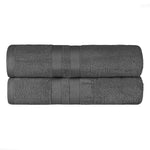 Superior Ultra-Soft Cotton Solid Medium Weight Bath Towel Set of 2