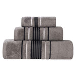 Superior Sadie Zero Twist Cotton Absorbent Solid 3 Piece Towel Set