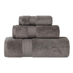 Superior Chevron Zero Twist Cotton Absorbent Solid 3 Piece Towel Set