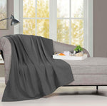 Superior Milan Cotton Textured Striped Lightweight Woven Blanket