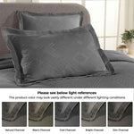 Lightweight Cotton Bedspread Sets 3-Piece Geometric Fret Jacquard Matelassé