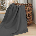 Superior Milan Cotton Textured Striped Lightweight Woven Blanket