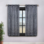 Leaves Room Darkening Washable Blackout Curtain Panels, Set of 2