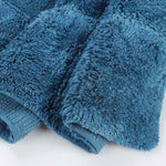Superior 2 Piece Cotton Checkered Solid Non Slip Bath Rug Set