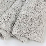 Superior 2 Piece Cotton Checkered Solid Non Slip Bath Rug Set