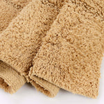Superior 2 Piece Cotton Checkered Solid Non Slip Bath Rug Set