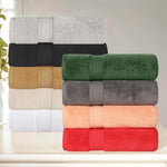 Superior Chevron Zero Twist Solid Jacquard Cotton Hand Towel Set of 6