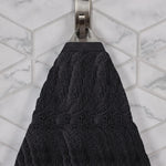 Superior Chevron Zero Twist Solid Jacquard Cotton Hand Towel Set of 6