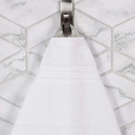 Superior Chevron Zero Twist Solid Jacquard Cotton Hand Towel Set of 6