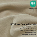 Chloe 100% Cotton Linen Texture Vintage Wash Deep Pocket Sheet Set