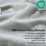 Chloe 100% Cotton Linen Texture Vintage Wash Deep Pocket Sheet Set
