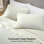Chloe 100% Cotton Linen Texture Vintage Wash Deep Pocket Sheet Set