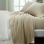 Chloe 100% Cotton Linen Texture Vintage Wash Deep Pocket Sheet Set