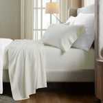 Chloe 100% Cotton Linen Texture Vintage Wash Deep Pocket Sheet Set