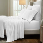 Chloe 100% Cotton Linen Texture Vintage Wash Deep Pocket Sheet Set