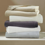 Chloe 100% Cotton Linen Texture Vintage Wash Deep Pocket Sheet Set