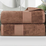 Superior Niles Egyptian Giza Cotton Dobby Plush Bath Sheet Set of 2