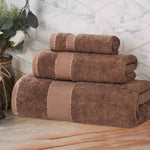 3-Piece Egyptian Giza Cotton Plush Towel Set